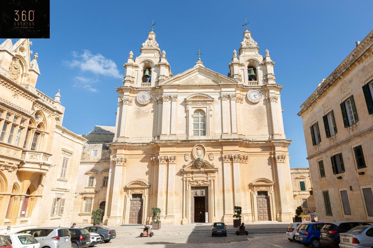 Ferienwohnung Palazzo 16Th Century Mdina, Opposite St Paul'S Cathedral By 360 Estates Exterior foto